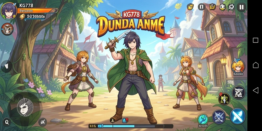 Tampilkan aksi seru dalam gameplay Anime KG778.