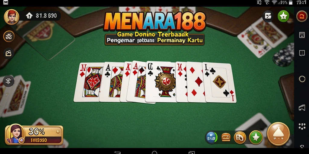 Tampilan gameplay menarik dari MENARA188 yang menunjukkan keasyikan bermain Domino.