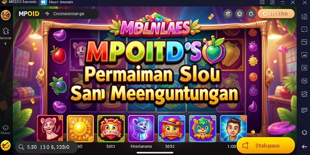 Screenshot MPOID menampilkan gameplay Slot yang seru dengan efek visual yang memukau.