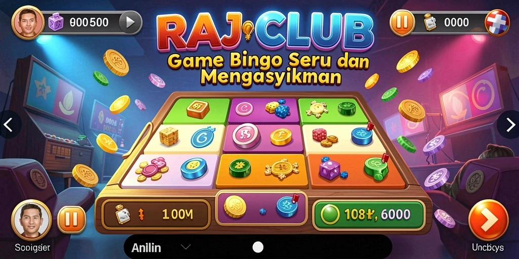 Screenshot gameplay RAJACLUB yang menampilkan suasana permainan Bingo yang seru.
