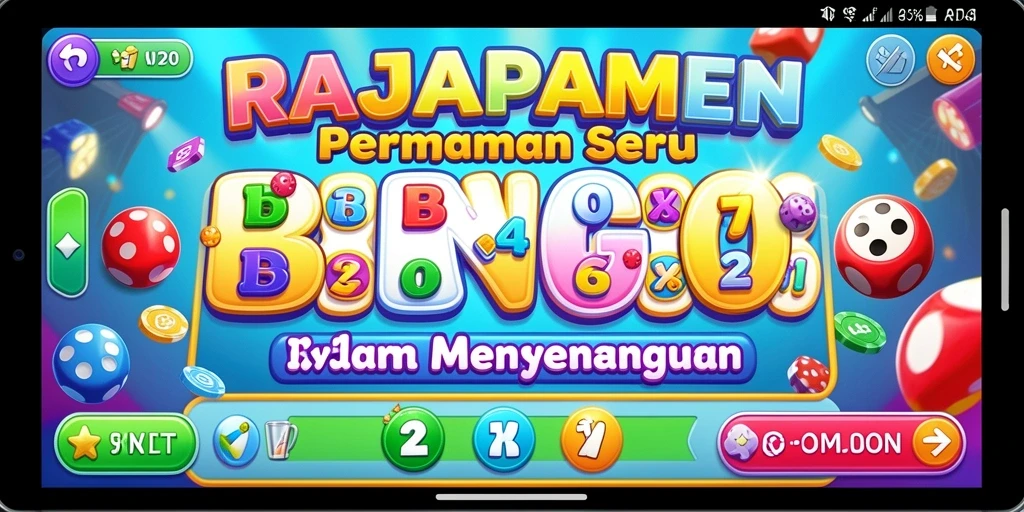 Tampilan gameplay seru RAJAPAMEN saat bermain Bingo.