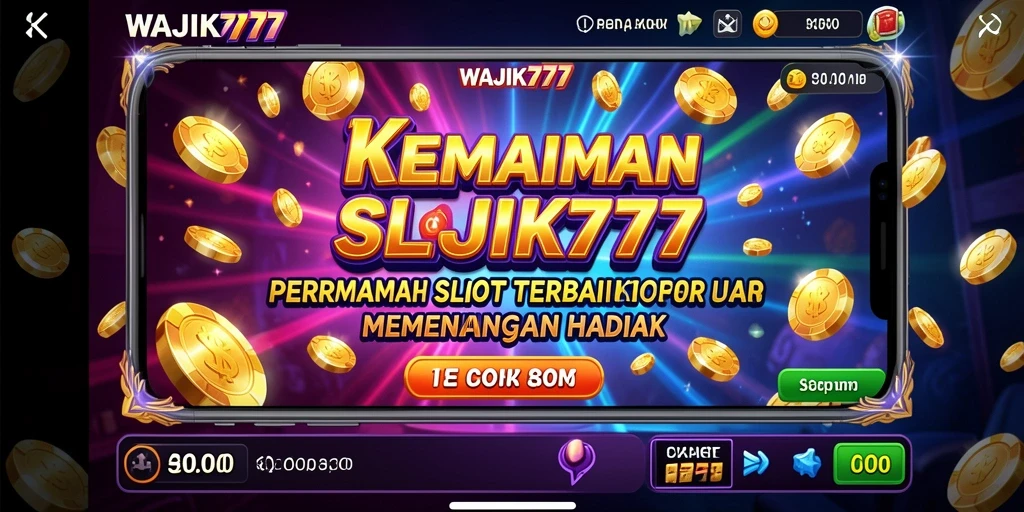 Tampilan gameplay seru di WAJIK777 dengan mesin slot yang menarik.